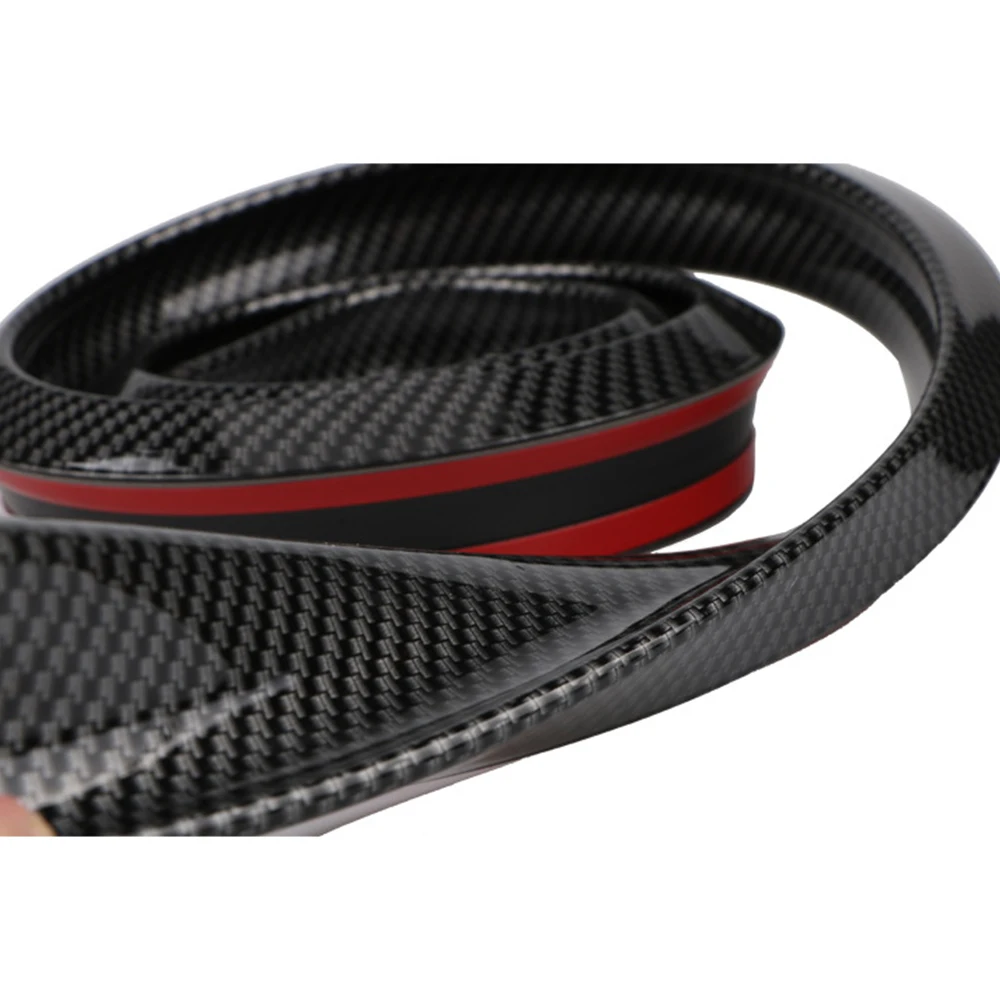 Универсальный черный спойлер для багажника из углеродного волокна комплект губ