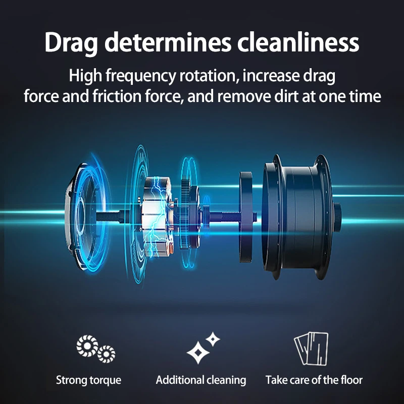 

2in1 Smart Dual-wheel Mopping Machine Household Lazy Wet and Dry Automatic Mini Home Sweeping Mopping Robot Dust Cleaner