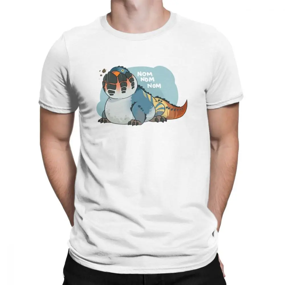 Dodogama Monster Hunter World футболки мужские хлопковые Забавные футболки футболка с круглым вырезом одежда с коротким рукавом Подарок Идея размера плюс - Цвет: Белый