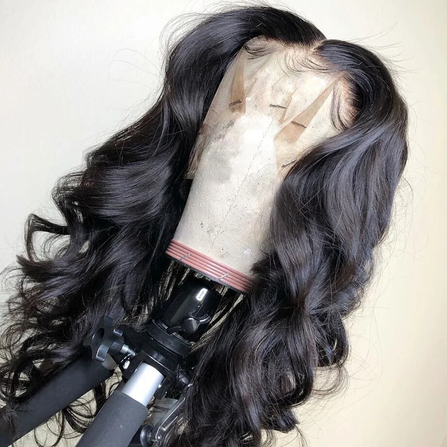 Волнистые человеческие волосы на кружеве парики из бразильских коротких