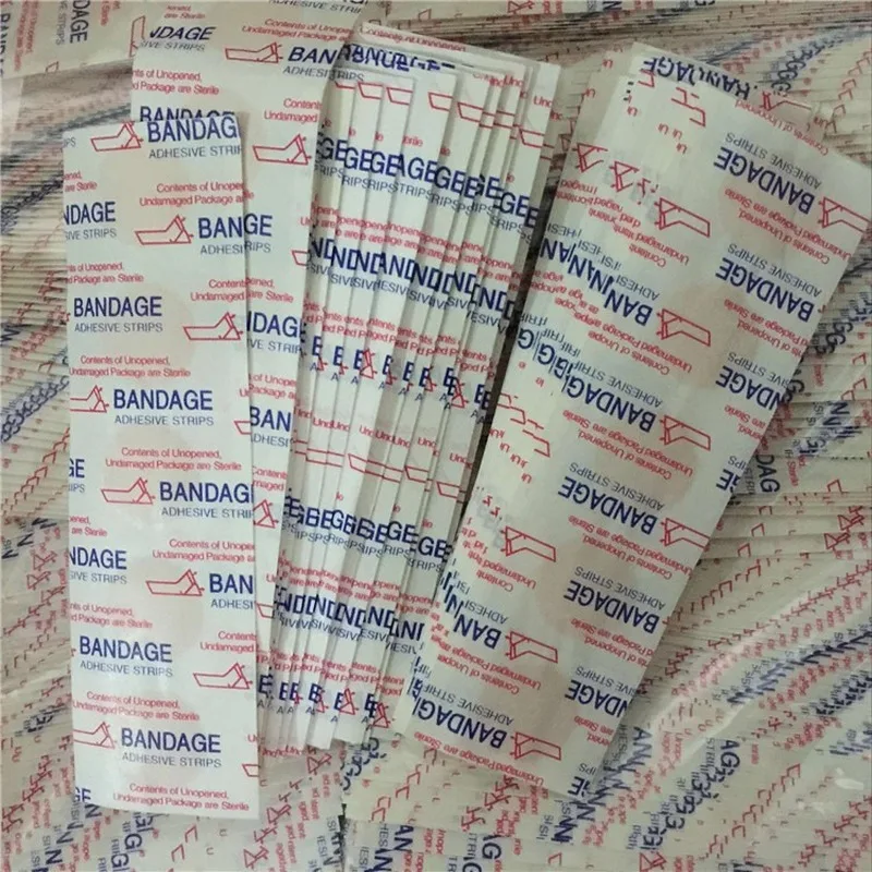 

100pcs/lot Medical Waterproof Bandage Emergency Aid Band Stickers Breathable Outdoor Sport Safety First Aid Kits Accessories