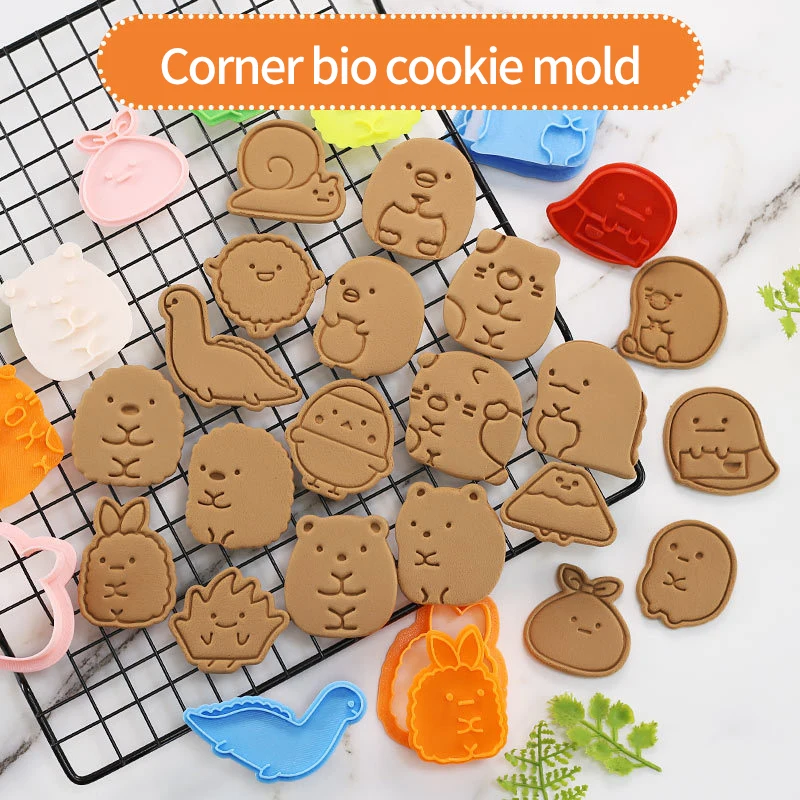 

Little Pig Cartoon Icing Biscuits Corner Biological Household Baking Diy Abrasive 3d Three-dimensional Press Cookie Cutter Tool