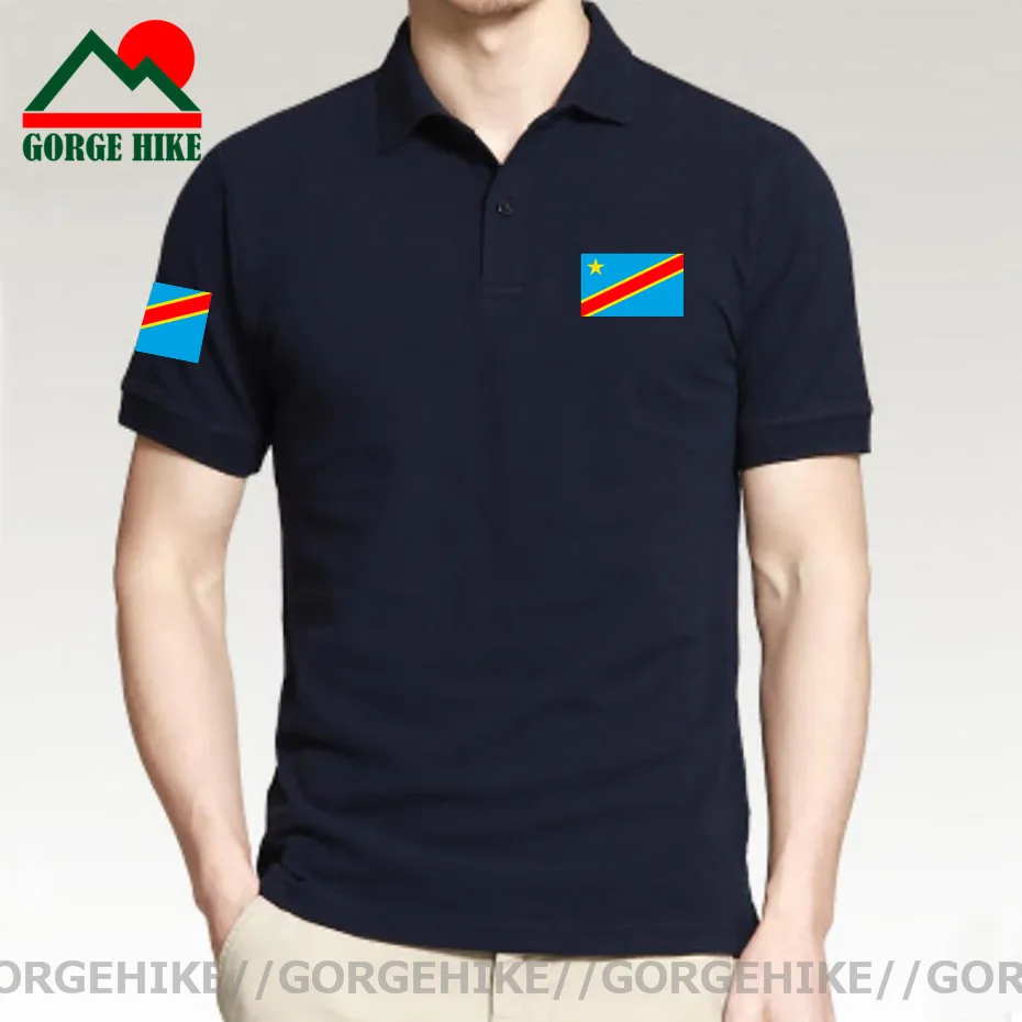

DR Congo polo shirts men short sleeve white brands printed for country 2021 cotton nation COD DRC DROC Congo-Kinsha Congolese