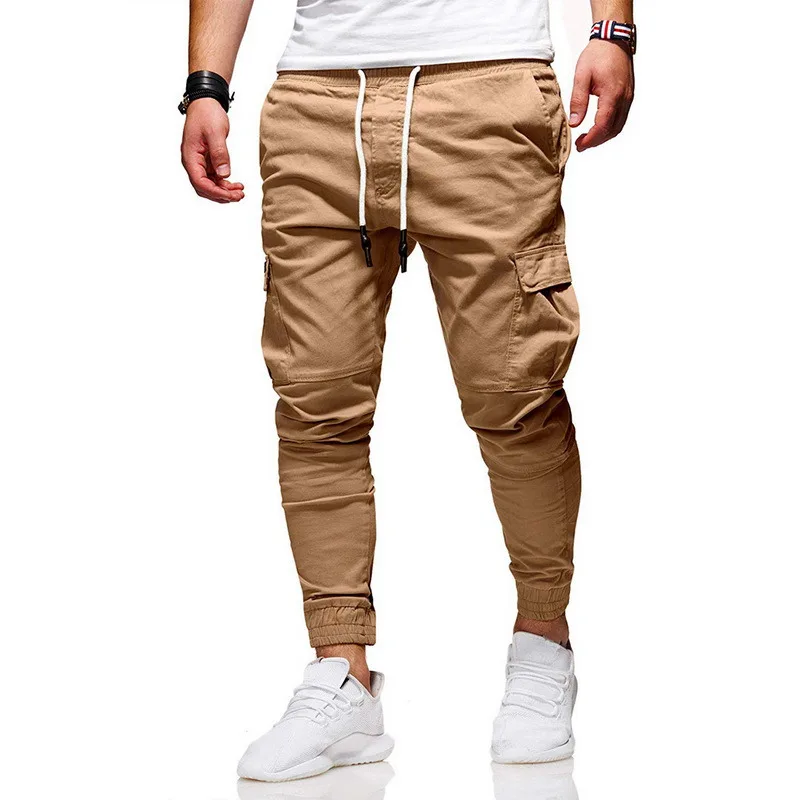 

Jodimitty Men Pants Thin Casual Jogger Pants Streetwear Cargo Pants Men's Multi-pockets Trousers Fitness Gyms Sweatpants Mens