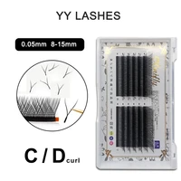 yy lashes 0 05mm cd curl y shaped volume eye lashes 8 15mm black soft individual eyelashes extensions makeup for women