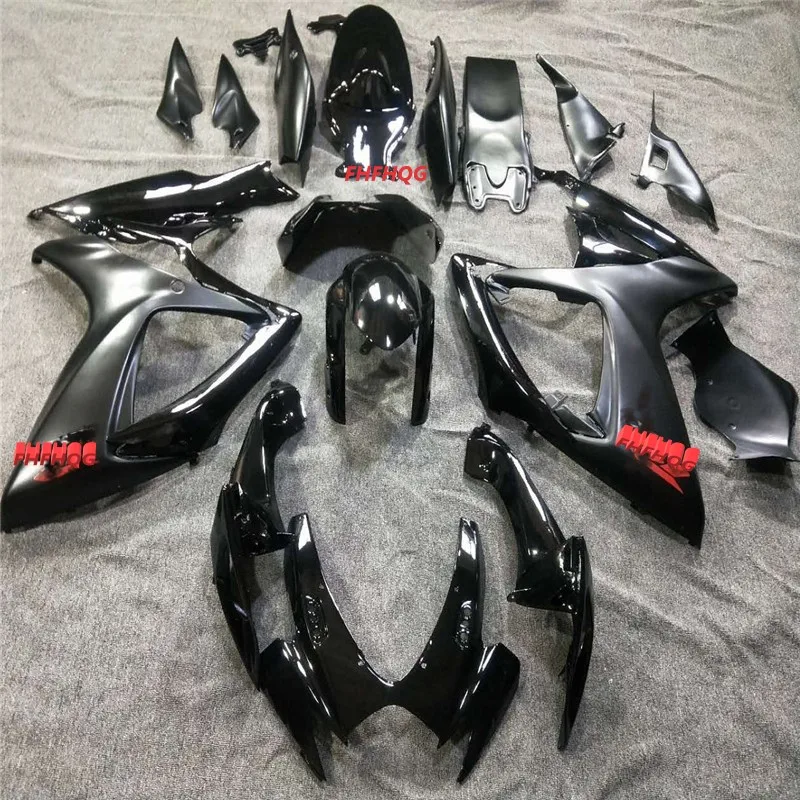 Лидер продаж, мотоциклетные обтекатель комплект для SUZUKI GSXR 600 750 K6 06 07 Черный GSXR600 GSXR750 k6 2006 2007 ABS черный обтекатели