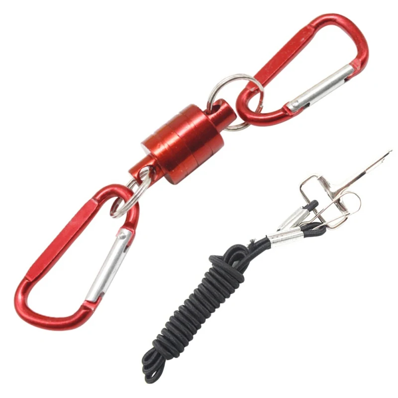 

Strong Magnetic Carabiner Portable Outdoor Fishing Mountaineering Release Lanyard Strong Train Release Buckle