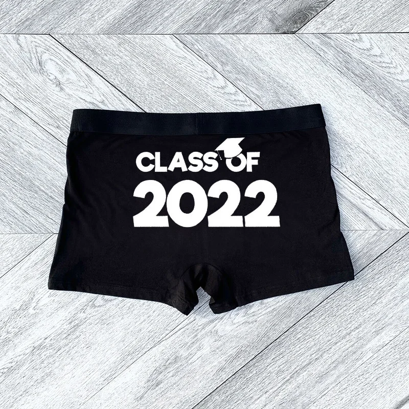 Senior Class of 2022 Boxer Briefs Graduate Graduation College Congrats Grad day decoration boyfriend brothers Gift photo props | Дом и сад