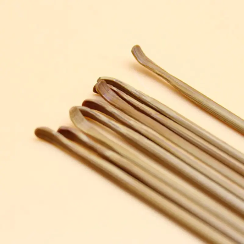 Деревянная угольная Бамбуковая ложка инструмент для чистки ушей полировка