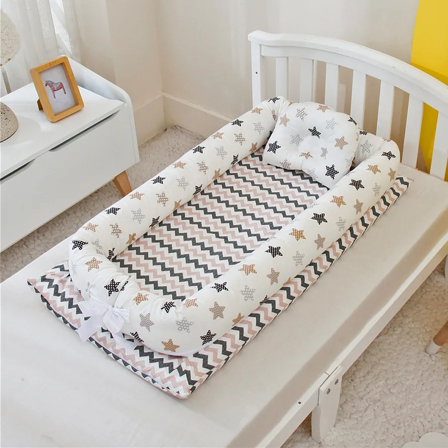 Моющаяся Модная Портативная Складная бионическая кровать для новорожденных