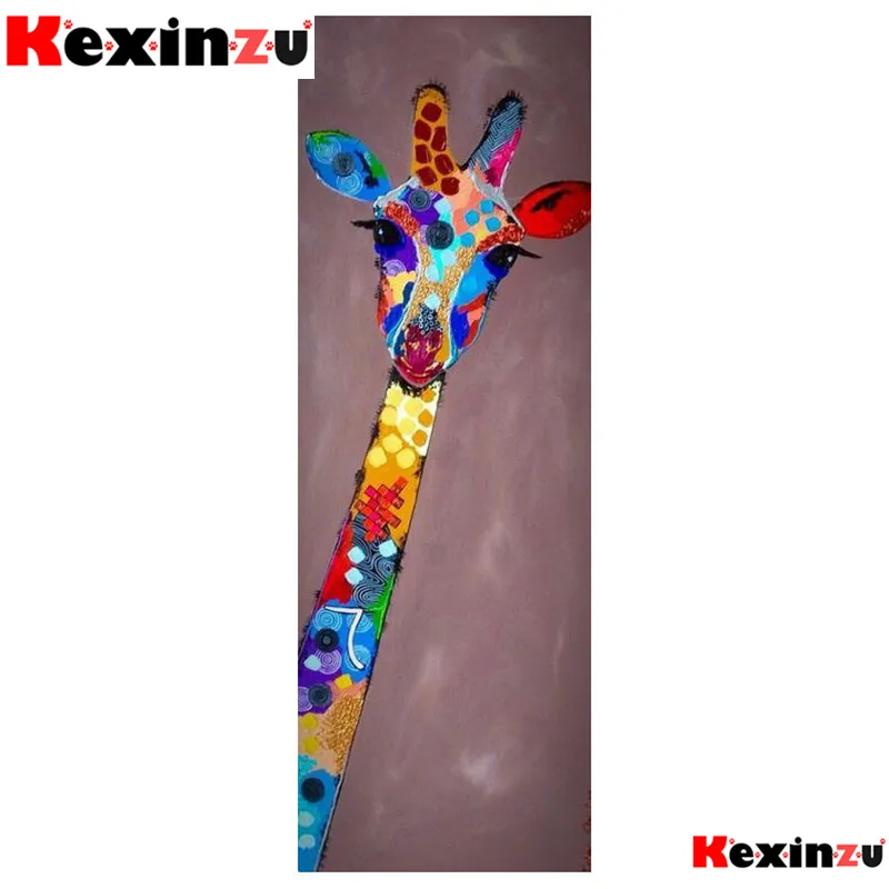 

Kexinzu 5d набор "сделай сам"-картина с камнями (алмазная вышивка рождественские Жираф вышивка крестом Алмазная вышивка 3d diy 5D Алмазная мозаика д...