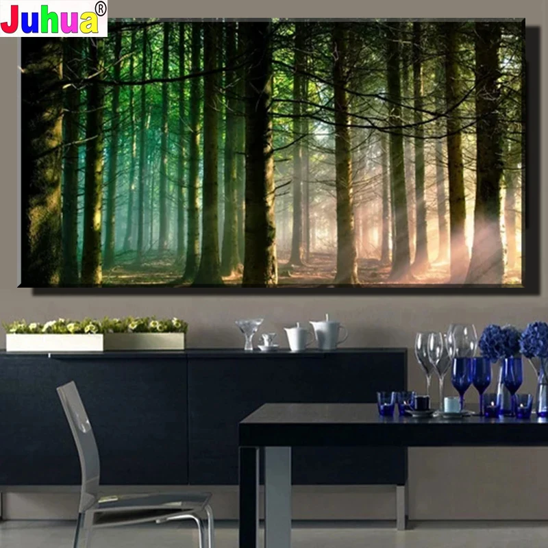 

Forest fantasy scenery full square/round drill 5d diy large size diamond painting,landscape icon mosaic diamond embroidery kit