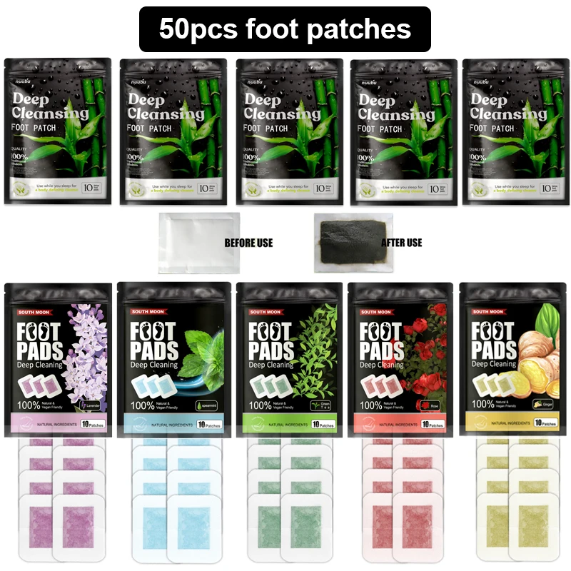 50 шт. детоксикационные патчи для ног | Красота и здоровье