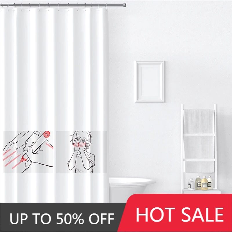 

Aries Painter Anime Customization Home Garden Household Merchandise Bathroom Products Shower Curtains Waterproof Moisture-Proof