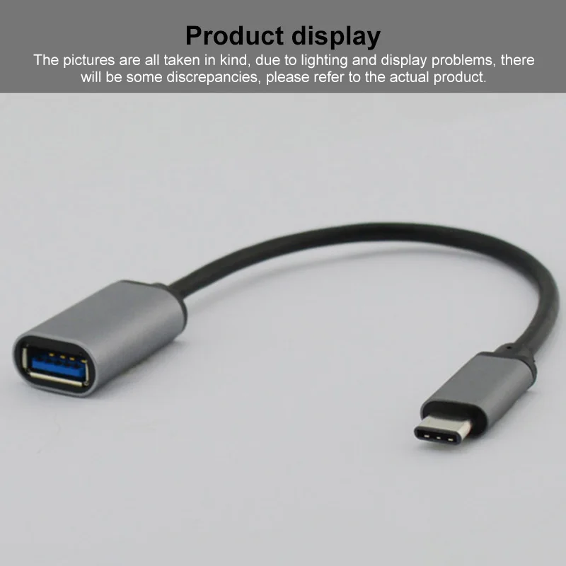 

3 Colors USB 3.1 Type-C OTG Cable Adapter Converter R For Headphones For Xiaomi Mi5 Mi6 Samsung Huawei Iphone Macbook Pro