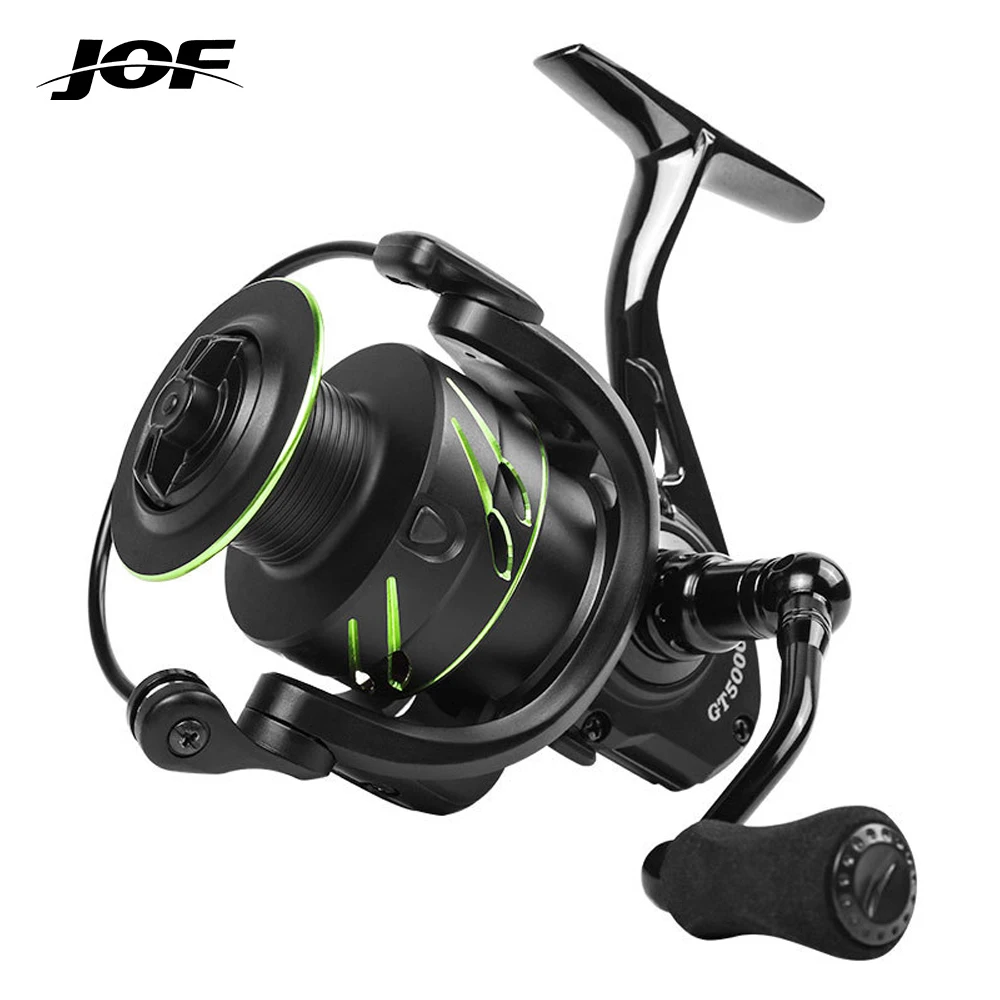 JOF All Metal Fishing Reel 5.0:1 Max Drag 10kg 2000-7000series Spinning Reel for Bass Saltwater Fishing Carp Reel Fishing