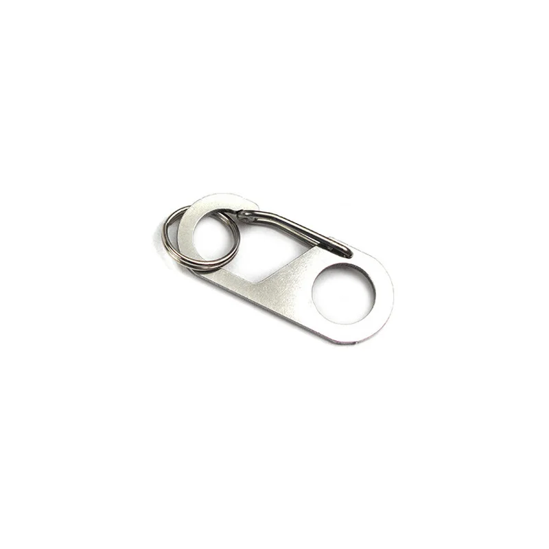 

30Pcs Stainless steel Carabiner Keychain 8 Ring Quick Release Clip Buckle Portable Quickdraws Hiking Climbing Camping Tool Gear