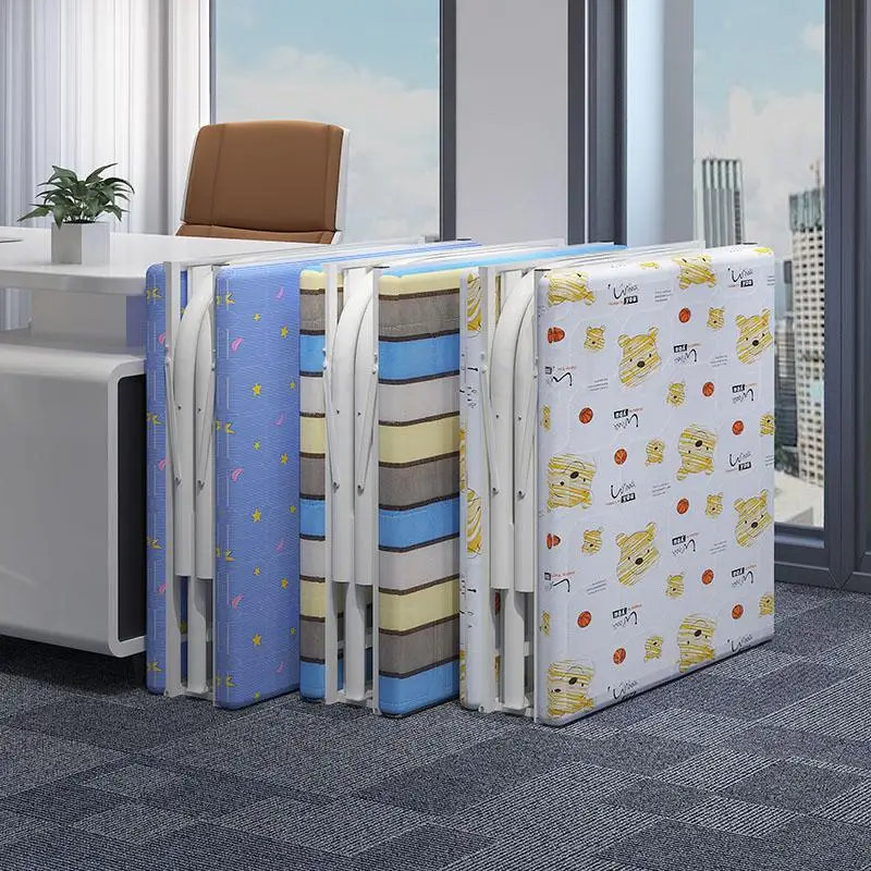 Простая складная кровать для дома взрослых переносная Сиеста двойная железная