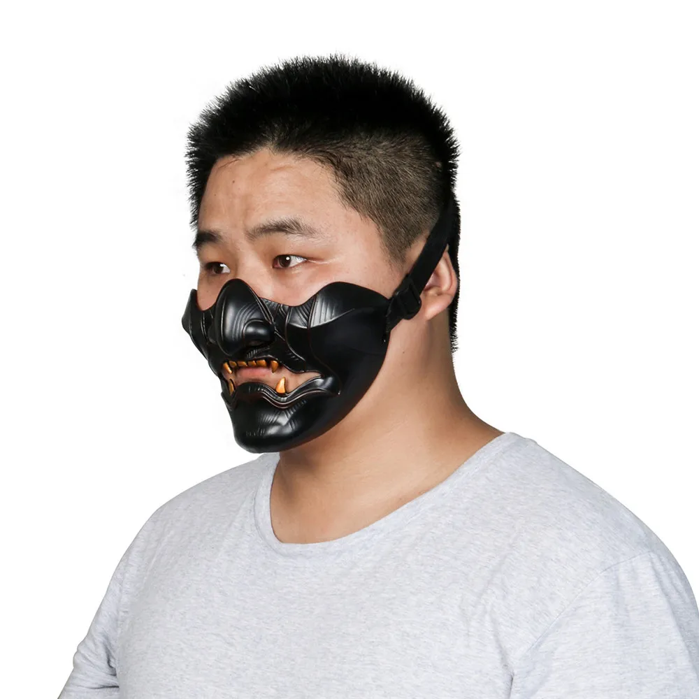 

Shimura Mask Black Ghost of Tsushima Game Cosplay Resin Halloween Mask Fancy Party Horror Props Nice Gift for Hallowmas 2020