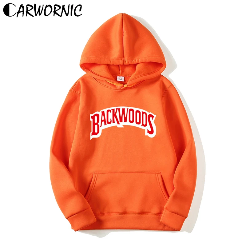 

CARWORNIC Streetwear Backwoods Hoodie Men Fashion Autumn Oversized Streetwear Hooded Winter Warm Casual Sweatshirt Hip Hop Coats