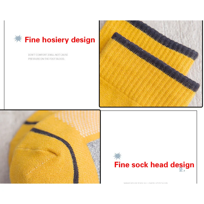 

New Men's Outdoor Sprots Socks Cotton Basketball Football Breathable Sweat Sokken Tube Color Matching Colorful 5Pairs/Lot 2021