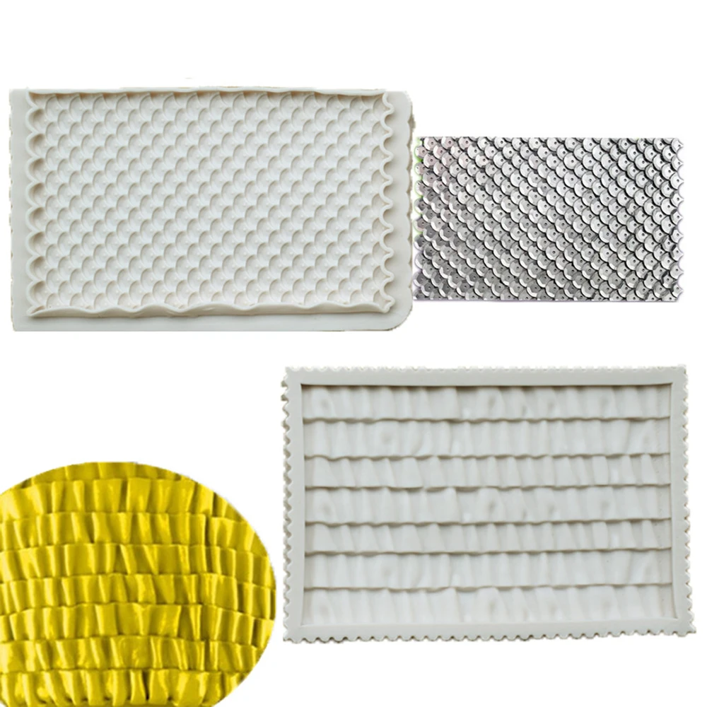 Силиконовые пищевые 3D весы для рыбы узор форма торта сахар Токарный силикагель