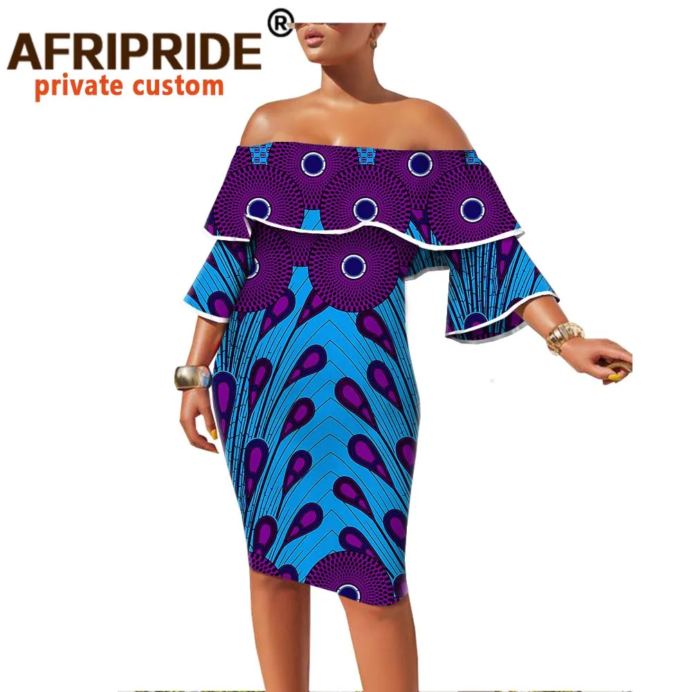 Женское платье с принтом в африканском стиле весеннее Платье До Колена