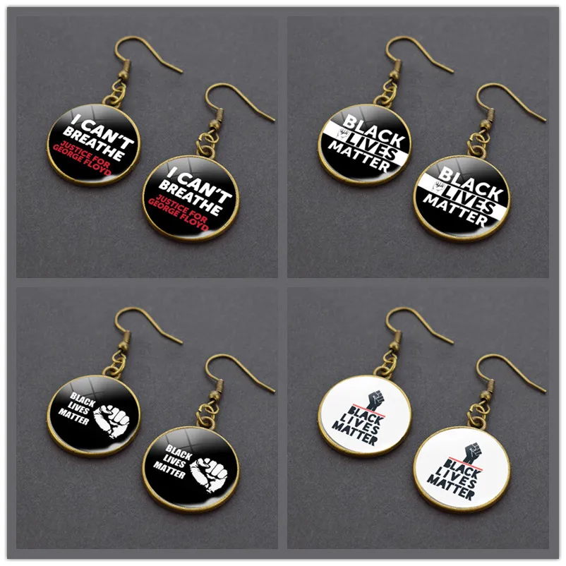 Африканские женские серьги в этническом стиле Я не могу дышать справедливость