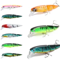 3 segments underwater wobblers fish supplies floating swimbait jointed minnow bait multi layer lure bait fishing tackle