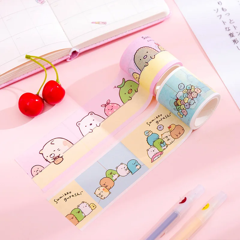 Cute Bow Sumikko guurashi супер пуля дневник Васи клейкая лента DIY скрапбукинга стикер для