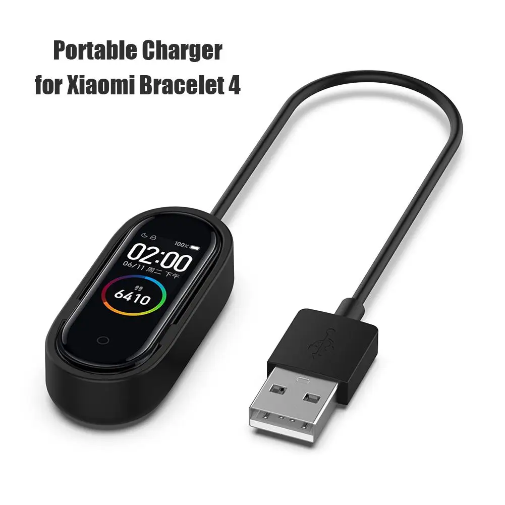 Зарядный USB кабель для Xiaomi Mi Band 2 3 4 смарт браслета зарядный адаптер питания