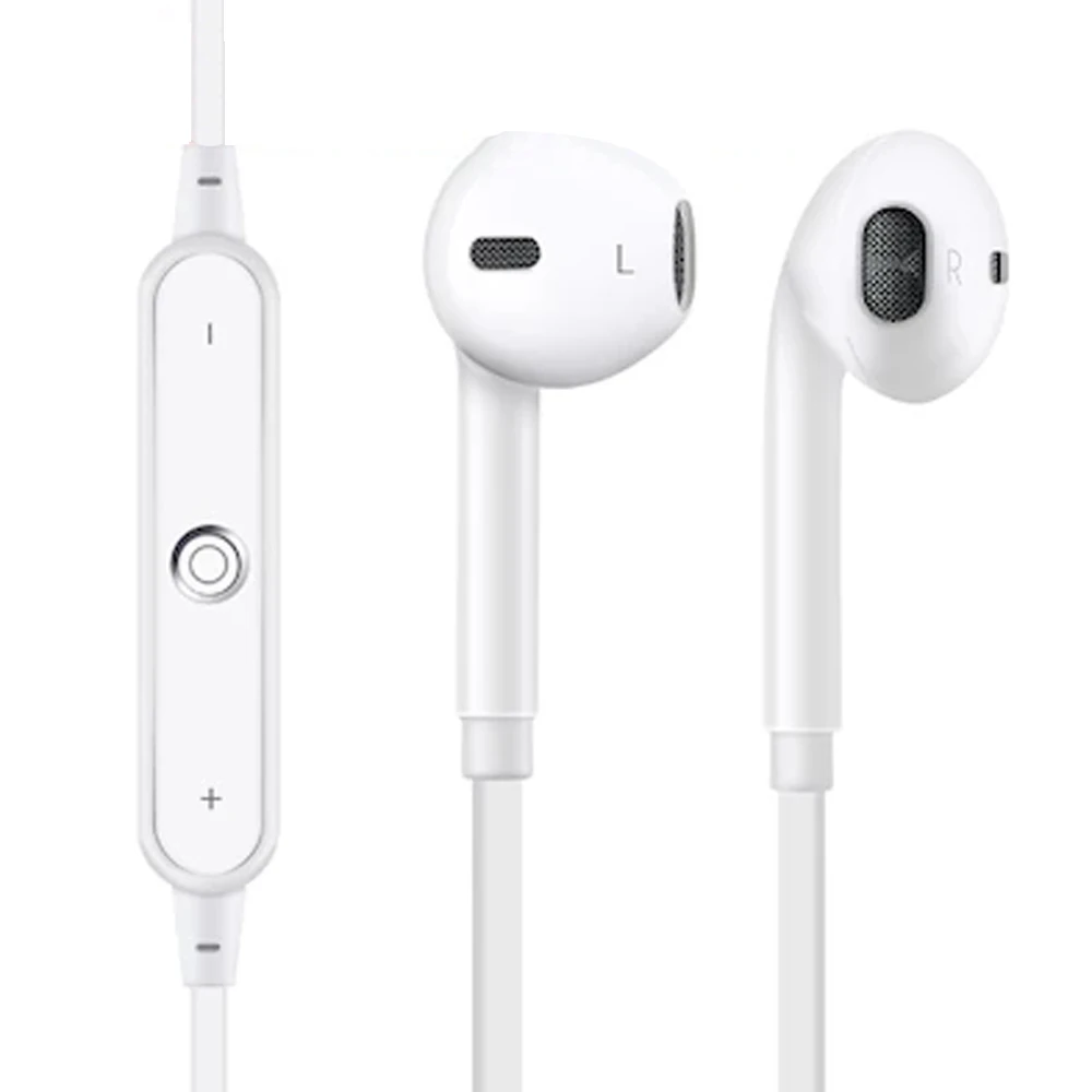 Беспроводная bluetooth гарнитура стерео в уши с микрофоном для iPhone 6/samsung|Наушники и