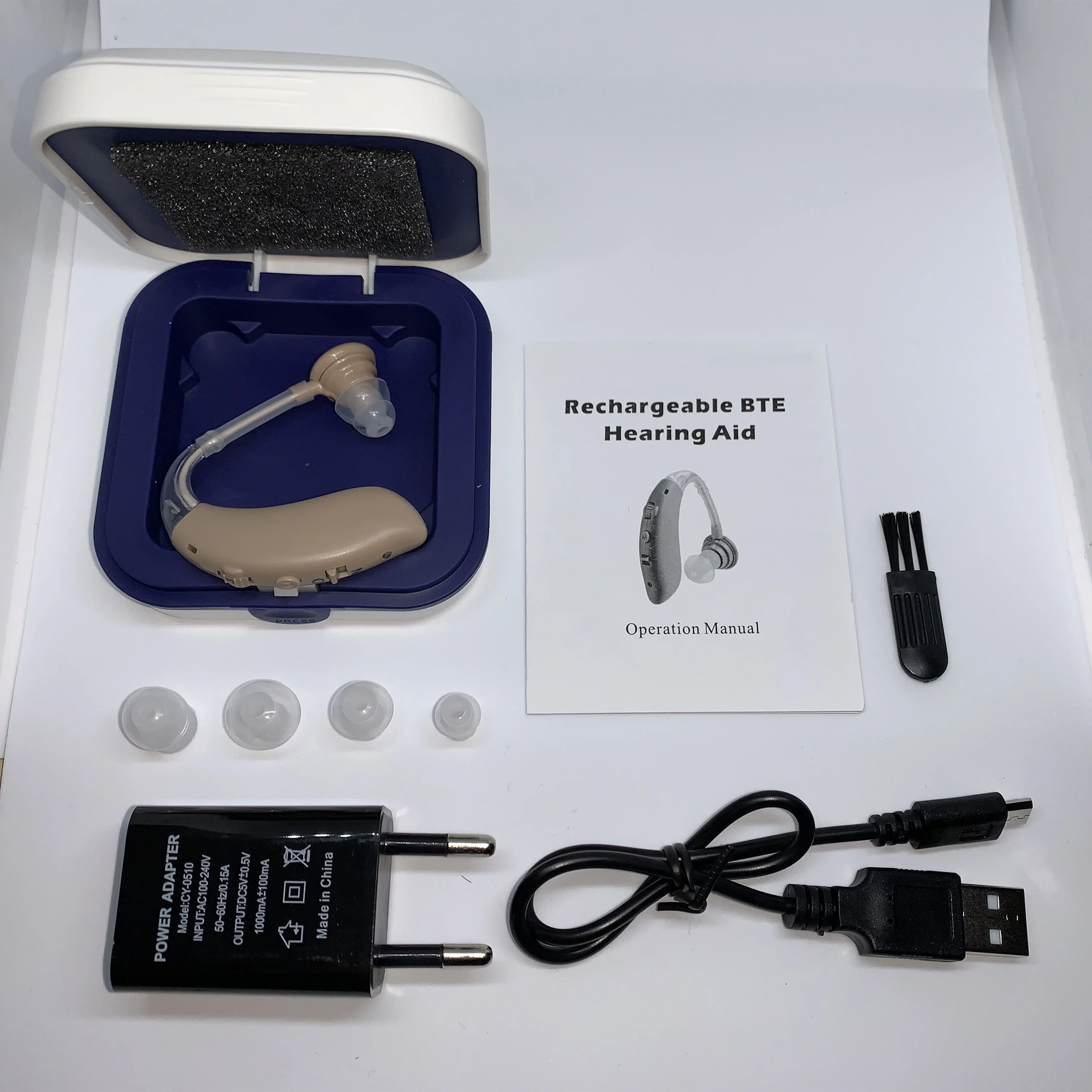 Цифровой перезаряжаемый слуховой аппарат с Bluetooth усилитель звука слуховое