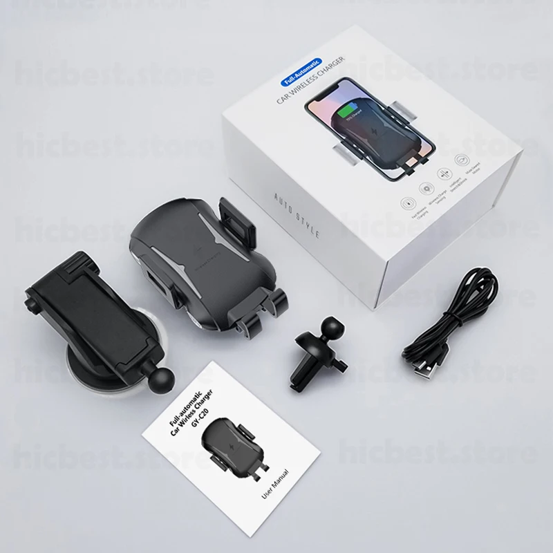 15w car wireless charger mount for samsung s20 ultra note 20 note10 s10 induction car charger phone holder for iphone 12 se 11 8 free global shipping