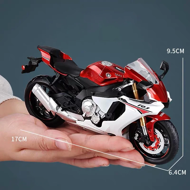 Модель литая под давлением мотоцикла Yamaha YZFR1 коллекционная Игрушечная модель