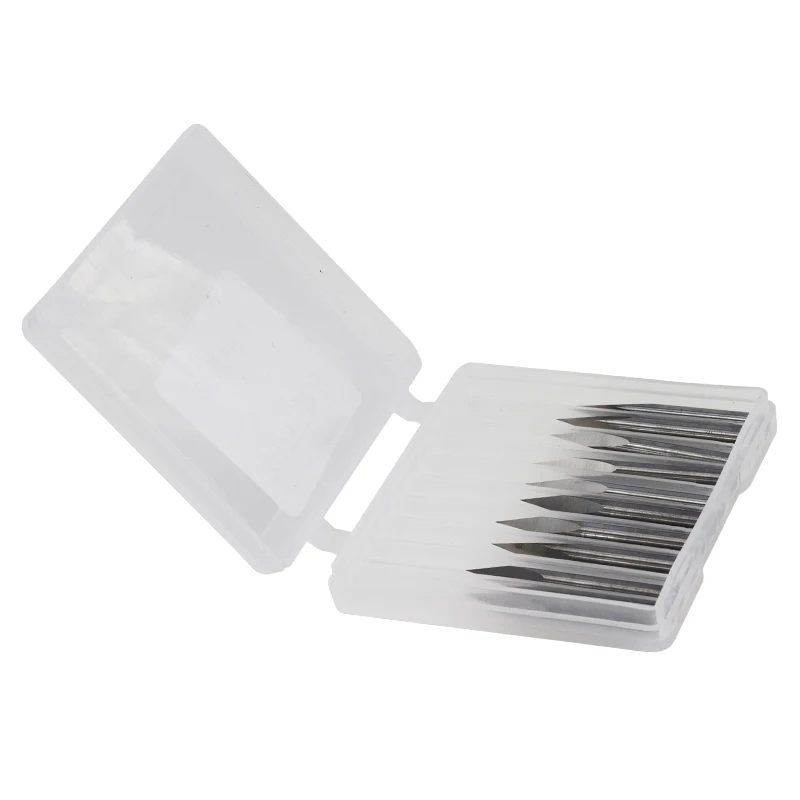 Набор гравировальных бит 10 шт. хвостовик 3 175 мм края 20/30/40/45/60/90 градусов