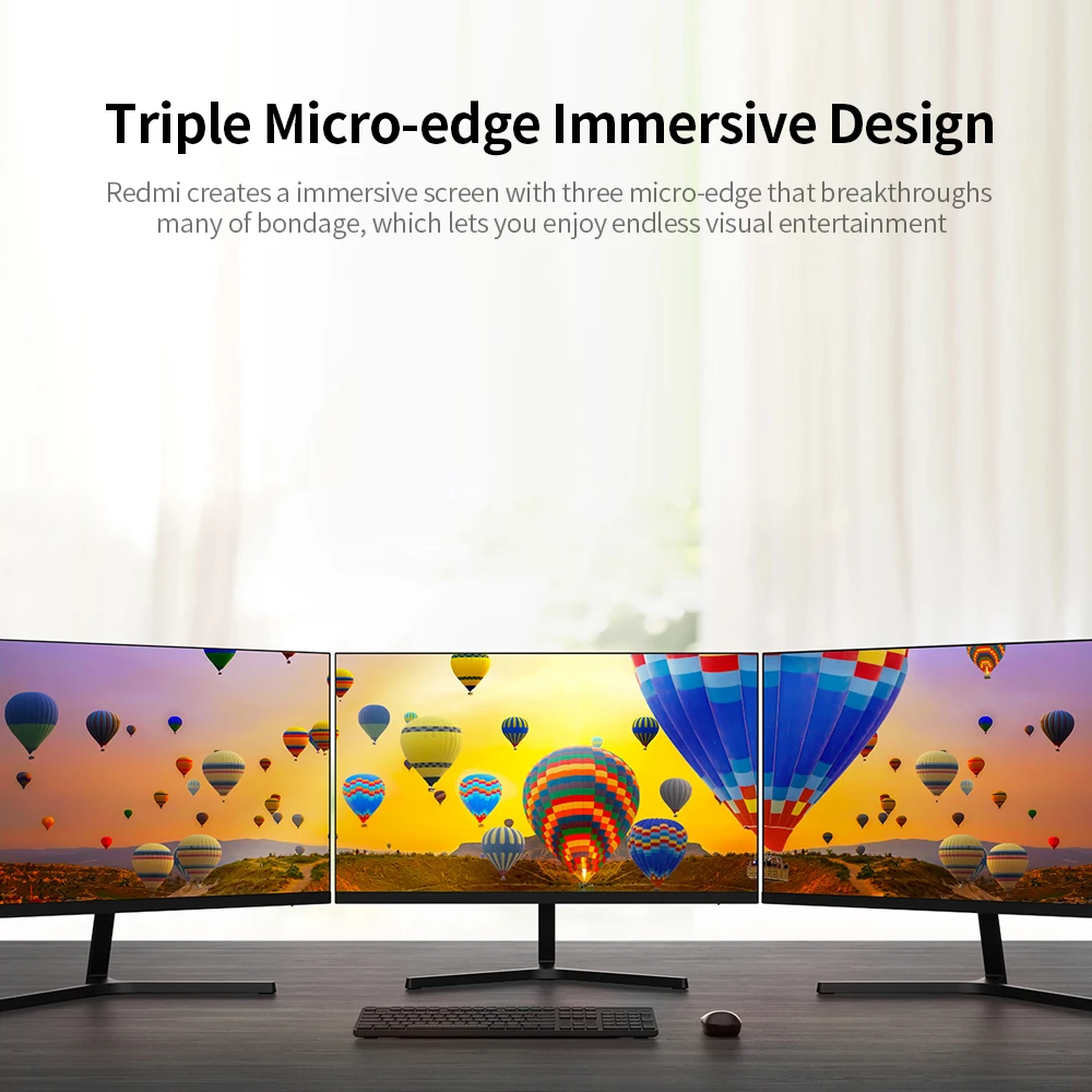 Xiaomi Redmi 1A 23 8 дюймовый монитор HD 1080P IPS экран 178 ° широкоугольные мониторы с низким