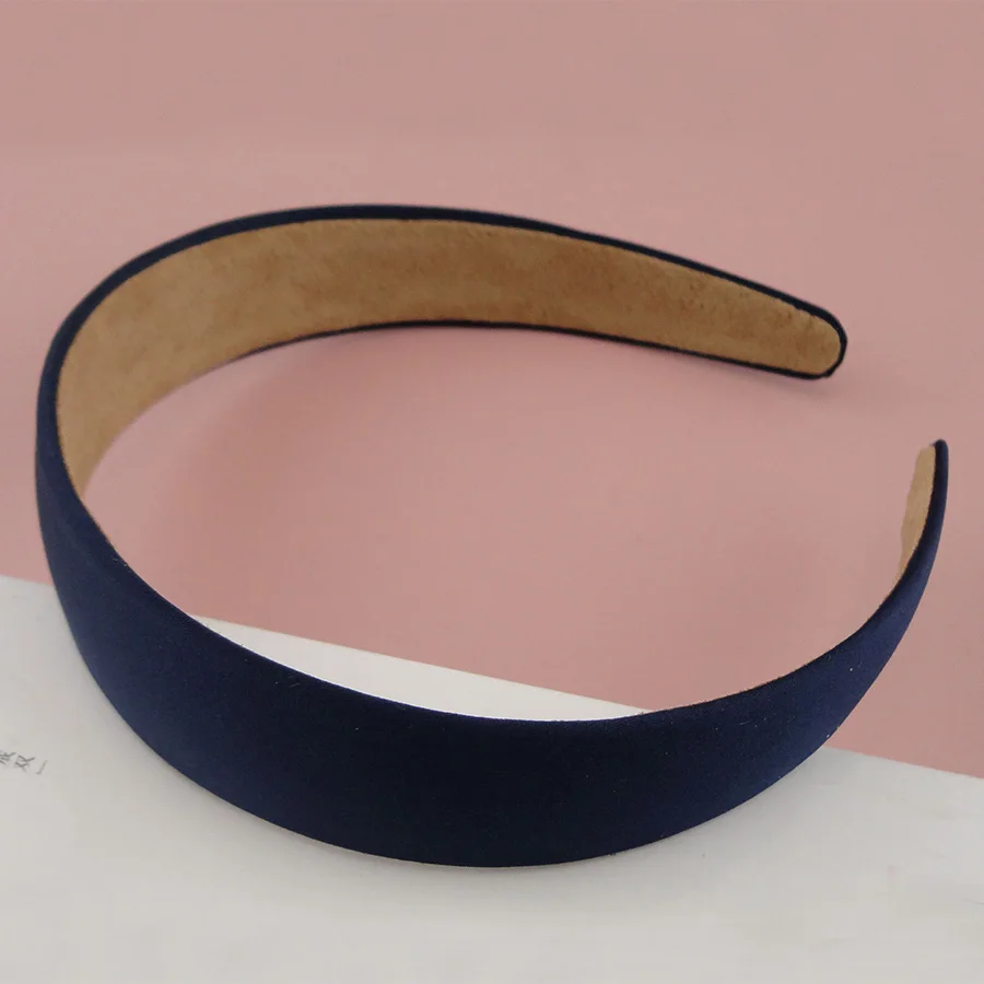 10 шт. обручи для волос из атласной ткани 2 5 см 3 0