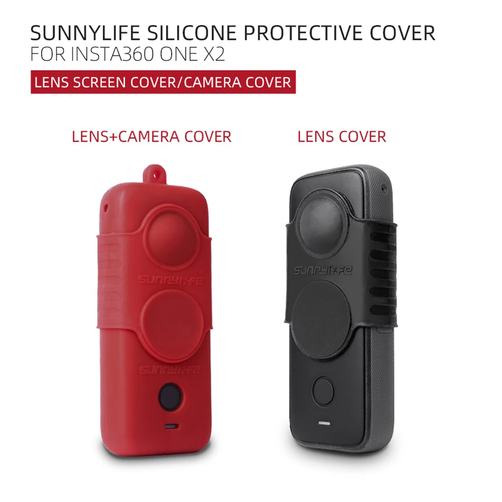 

Silicone Screen Lens Protective Cover for Insta360 ONE X2 Camera Non Slip Scratchproof Camera Protector Case Accessories