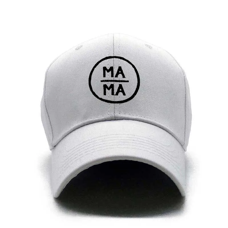 White MAMA Бейсболка для родителей и детей, для мамы и ребенка, DADA Trucker, Повседневная Кепка для папы, черная бейсболка, Кепка для мамы и дочери - Цвет: White MAMA