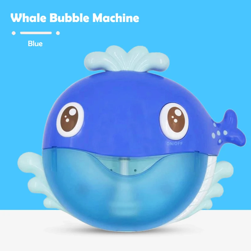 Whale With Box Bubble Краб игрушка для ванны машина Bubble крабы лягушка музыкальная Ванна мыло автоматический пузырь чайник Ванная комната для малышей Малыш игрушка подарок - Цвет: Whale With Box