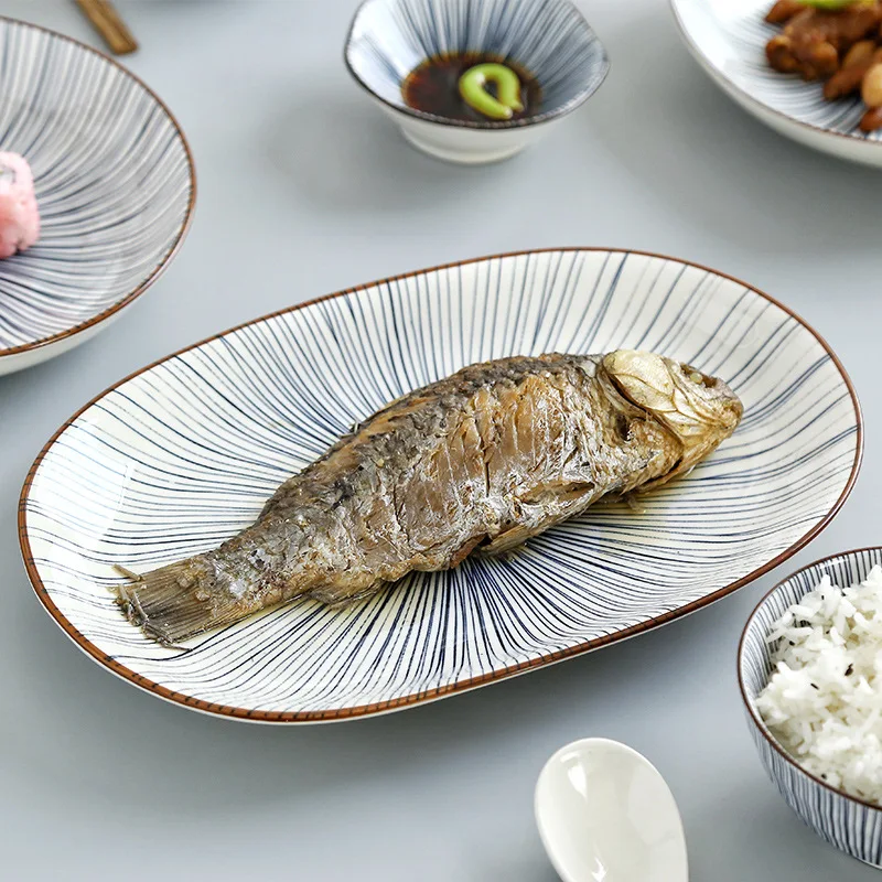 

Nordic Four People Ceramic Tableware Tableware Combination Household Tableware Support Oven Dishwasher