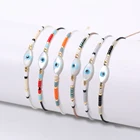 Rttooas Miyuki браслеты с подвеской в виде сглаза для женщин модный браслет из бисера Delica 2020 новые аксессуары ювелирные изделия ручной работы
