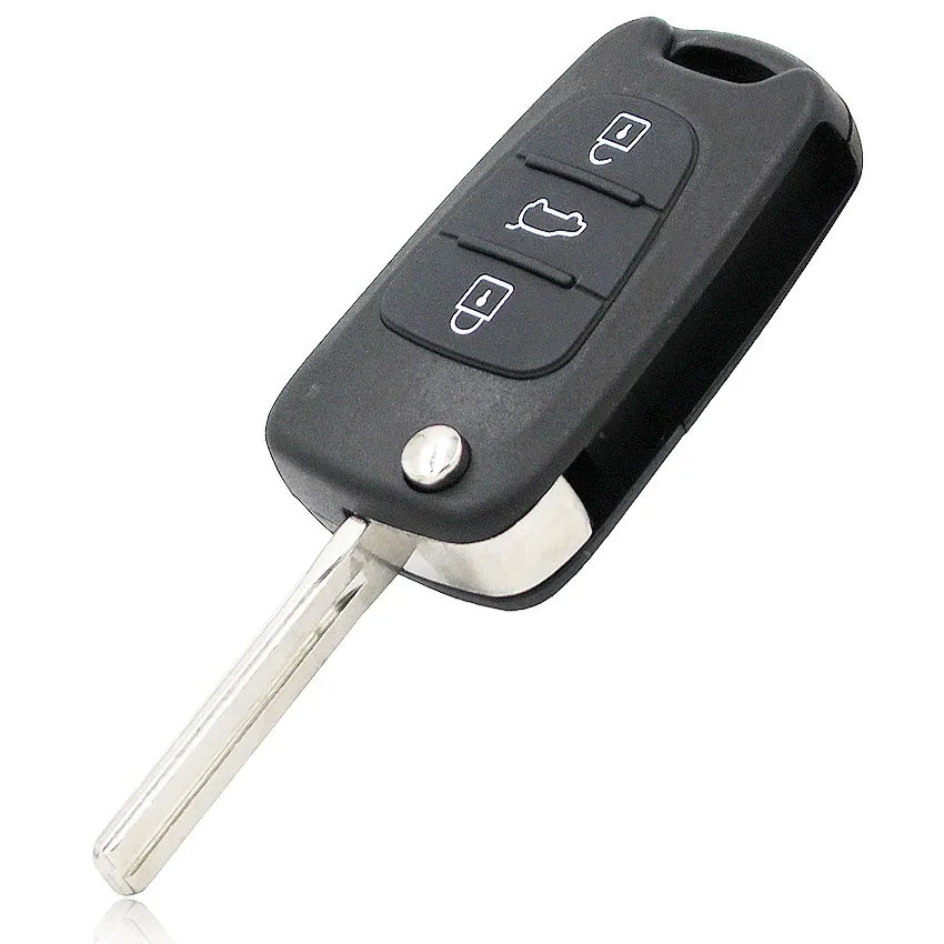 Чехол книжка с 3 кнопками для KIA SORENTO SPORTAGE CERATO RIO|shell replacement|shell kiashell key |