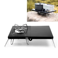 mini camping table heat shield gas stove stand camping stove folding table for soto st 310st330cb jcb trb250 gas burners