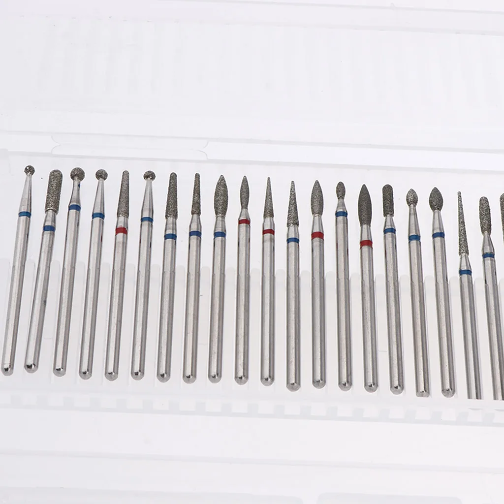 

Carbide 2.35mm Nail Drill Bits Barrel Head Set Acrylic Nails Gels Files Buffing