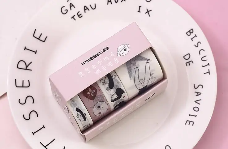 4 шт./упак. Kawaii танцор девушки неделю план васи клейкая лента DIY Скрапбукинг наклейка этикетка маскировки ленты школьные канцелярские принадлежности