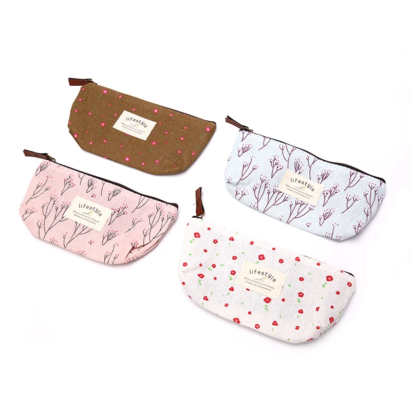 1 шт. милый чехол для карандашей с маргаритками цветочный на молнии подарок