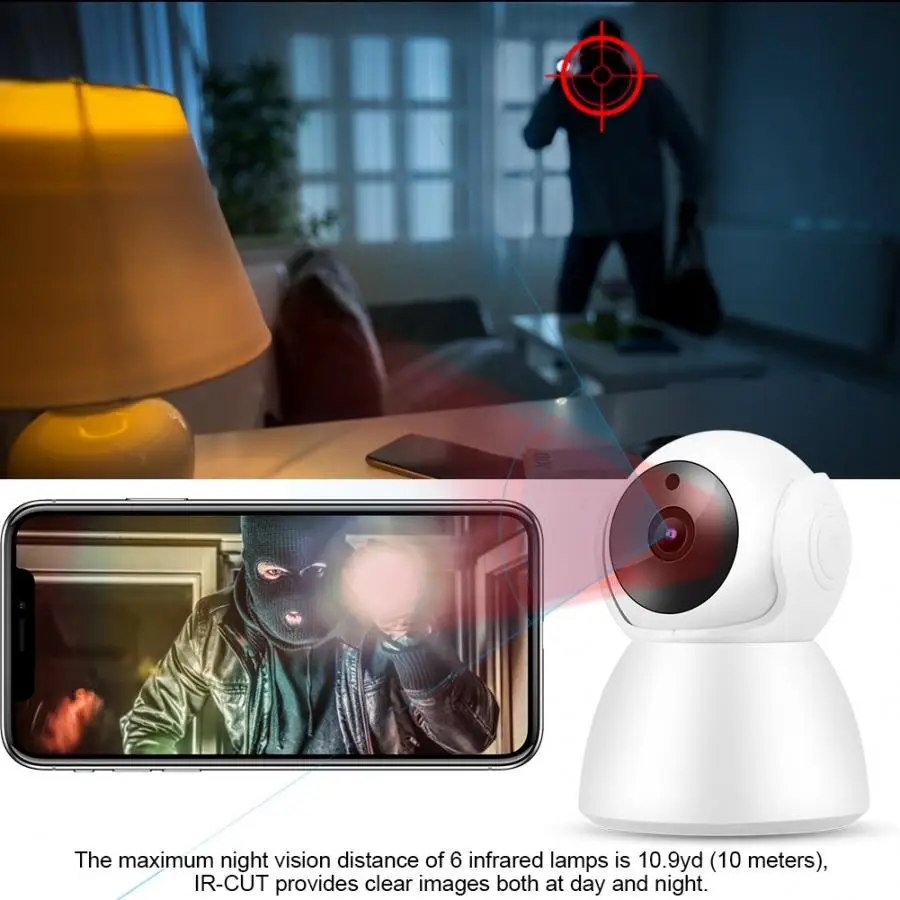 720P WiFi IP Babycam 2 сторонний домофон монитор для ухода за ребенком домашняя PTZ камера 110