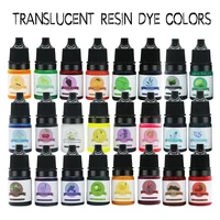 24 colors 5ml epoxy resin pigments oily liquid uv dye transparent non toxic high concentration colorant diy jewelry making tools
